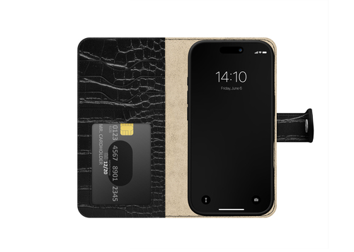 iDeal of Sweden Magnet Wallet+ MagSafe iPhone 16 Pro Max Black Croco – image 3