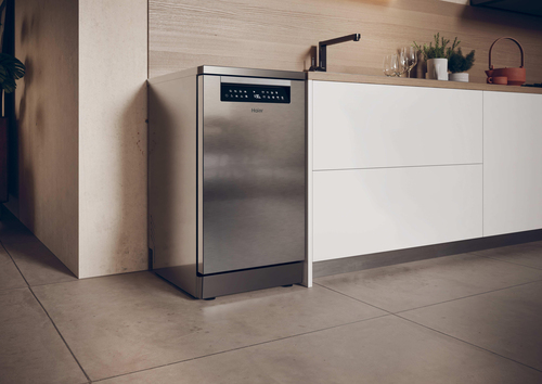 Haier I-Pro Shine Series 5 XF1C3TB1FX-80 Wifi Connected Slimline Dishwasher - Silver - C Rated, Silver - image 6