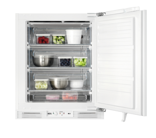 AEG Series 6000 OAB6I82EF морозильный аппарат Вертикальная морозильная камера Встроенный 95 L Белый