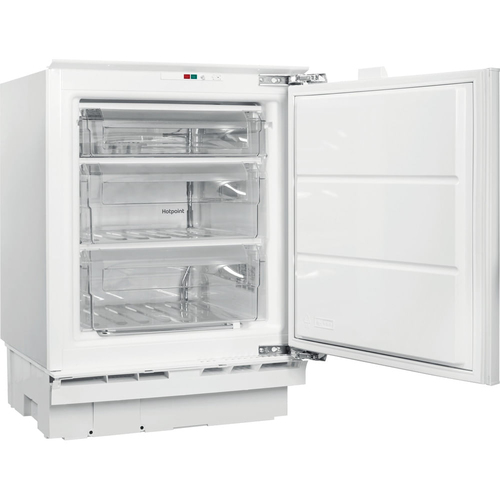 Hotpoint Low Frost HBUFZ011.UK Integrated Undercounter Freezer - Fixed Hinge, Silver/Grey - image 2