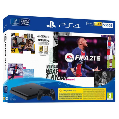 Sony Interactive Entertainment PlayStation 4 500GB + FIFA 21 Wi-Fi Черный