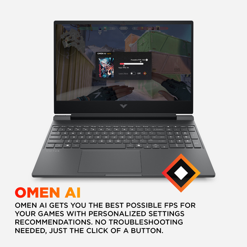 HP Victus Gaming 15-fa2300na C17WHEA Intel Core i5-13420H 16GB RAM 512GB SSD Rtx 4050 15.6" Windows 11 Home Laptop + HyperX Pulsefire Wired Mouse and Mouse Pad - image 5