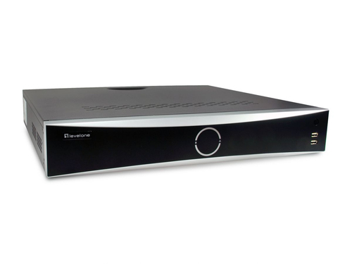 LevelOne NVR-0411 network video recorder Black, Grey