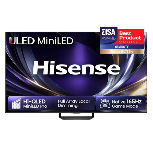 Hisense 65U7DS PRO 165.1 cm (65") 4K Ultra HD Smart TV Wi-Fi Black