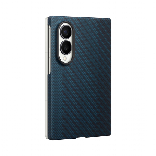 Samsung Galaxy Z Fold 8 Carbon Back Cover met Magneet Blauw, afbeelding 3