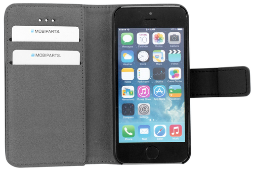 Mobiparts 2 in 1 Premium Wallet Case Apple iPhone 5/5S/SE Black – image 2