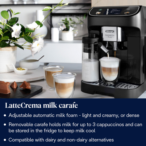 Delonghi Bean to Cup Automatic Coffee Machine, Magnifica Plus in Black Black - image 4