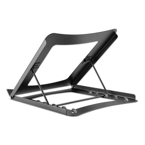 Manhattan Soporte para portátil y tablet ajustable (5 posiciones), apto para tablets y portátiles hasta 15,6", portátil y ligero, acero, negro imagen 3