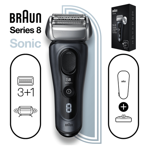 Braun Series 8 81744511 men's shaver Foil shaver Grey – image 3