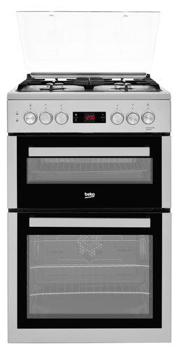 Beko XDDF655S cooker Freestanding cooker Electric Gas Silver