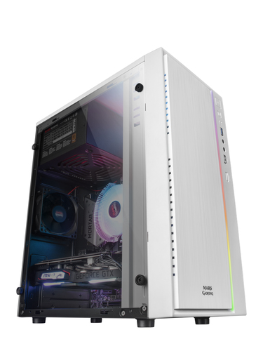 Mars Gaming MCMW computer case Mini Tower White – image 3
