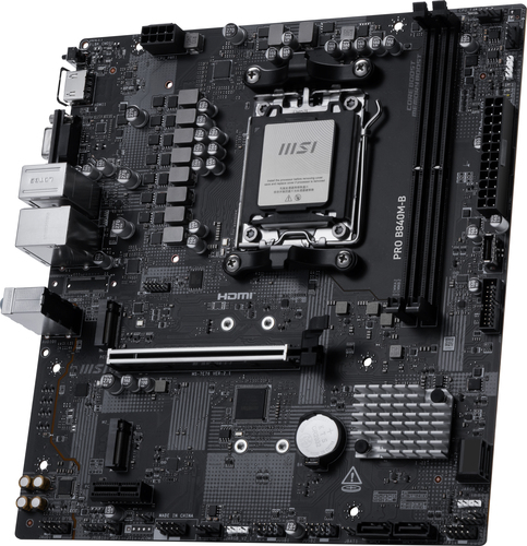 Msi Pro B840M-B micro Atx Amd Socket AM5 Motherboard - image 4