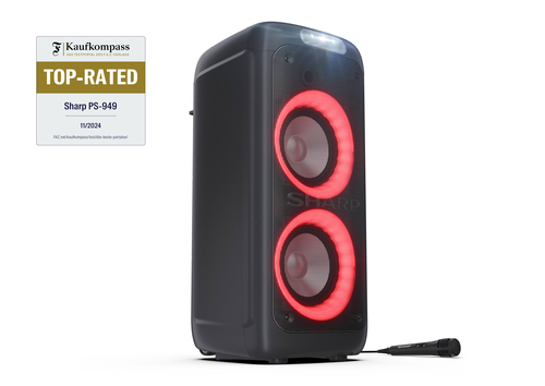 Sharp PS-949 portable/party speaker Black – image 5