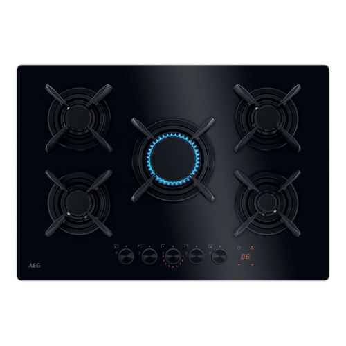 AEG HKB75453NB Черный Встроенный 75 cm Газовый 5 зона(ы)