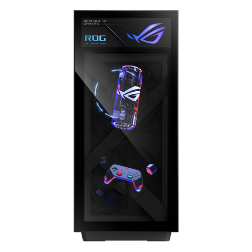 ASUS ROG GM1000TY-R9950X081W AMD Ryzen™ 9 9950X3D 64 GB DDR5-SDRAM 4 TB Твердотельный накопитель (SSD) NVIDIA GeForce RTX 5080 Windows 11 Home Tower ПК Черный