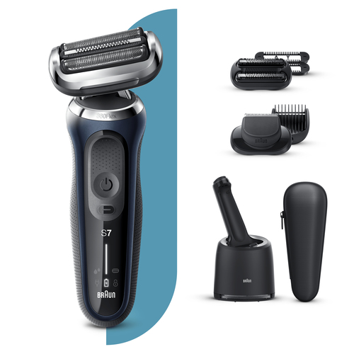 Braun Series 7 70-B7850cc Foil shaver Trimmer Blue – image 5