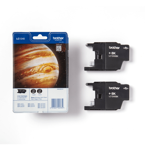 Original Brother LC1240 Black Ink Cartridge Twin Pack - image 3