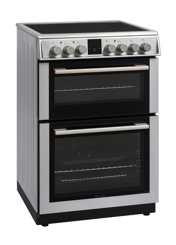 Sharp KF-66DVDD04IM1K-EN cooker Electric Ceramic hob Stainless steel – image 3