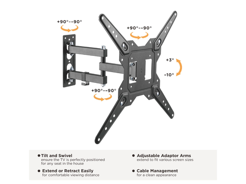 Equip 23"-55" Full Motion TV Wall Mount Bracket – image 9