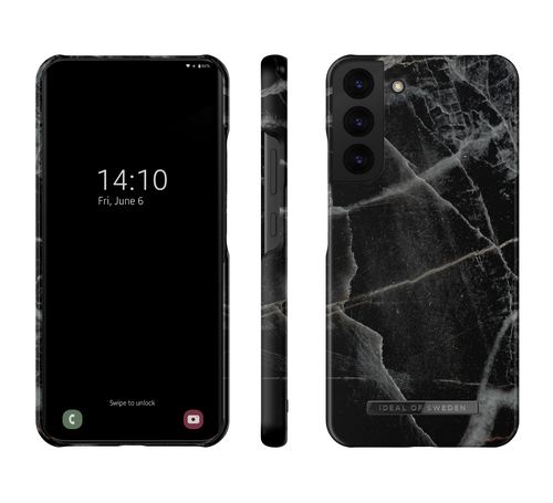 iDeal of Sweden Printed Case Galaxy S22P Black Thunder Marble – image 2