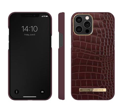 iDeal of Sweden Atelier Case iPhone 12 PRO MAX Scarlet Croco – image 2