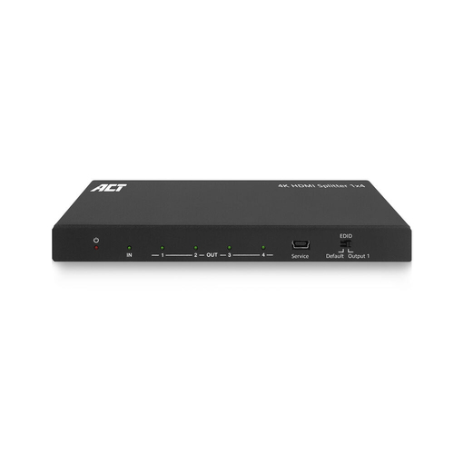 ACT 4K HDMI splitter. 1 in 4 out. EDID ondersteuning