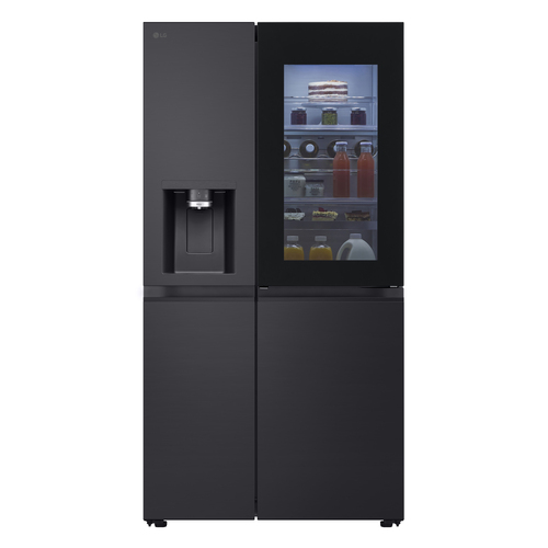 LG InstaView GSXE91EVAD American-Style Smart Fridge Freezer - Black Steel, Black - image 3
