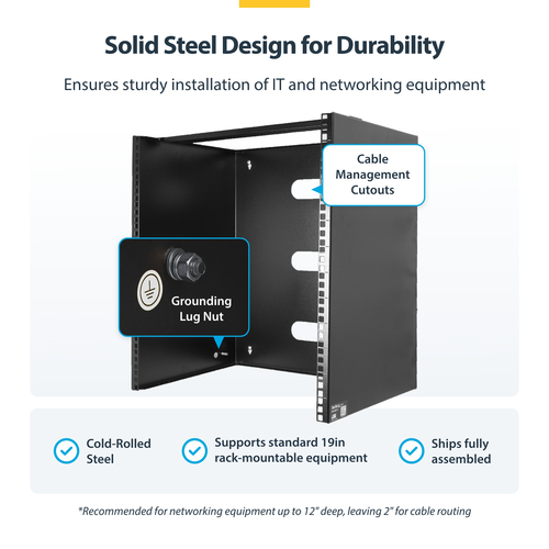 StarTech.com 14U Wall Mount Network Rack – image 7