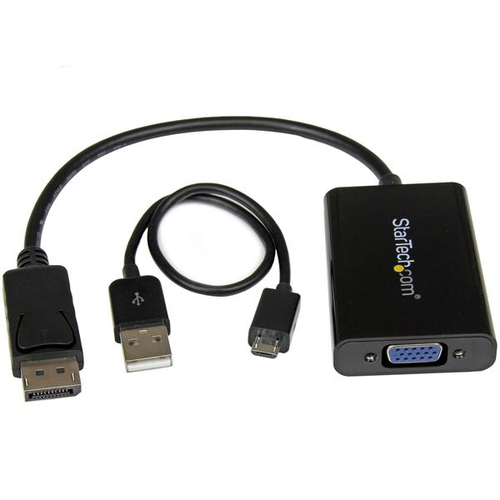 StarTech.com DisplayPort to VGA Adapter Audio – 1920x1200 – DP to VGA Converter for Your VGA Monitor or Display (DP2VGAA) Video transformer – billede 4
