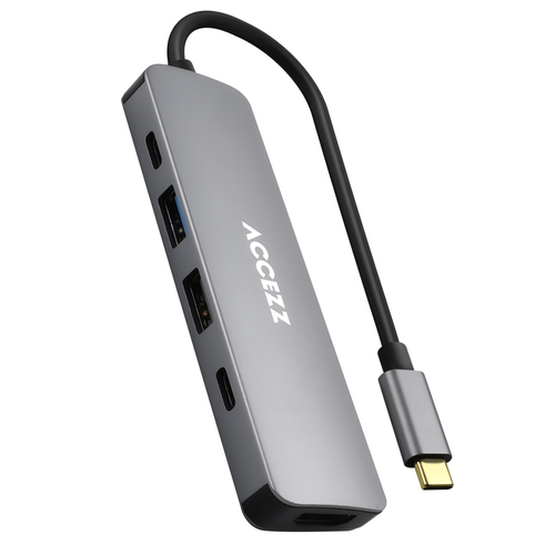 Accezz 5-in-1 USB-C Hub - 4K 30Hz Ultra HD