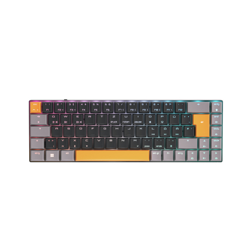 CHERRY MX-LP 2.1 Compact Wireless клавиатура Игровой РЧ беспроводной + Bluetooth QWERTZ Немецкий Черный