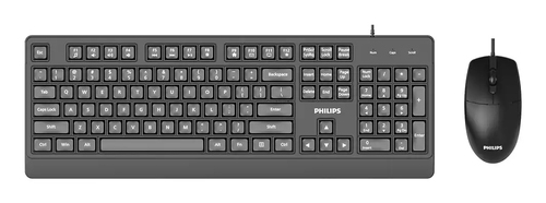 Philips 2000 series SPT6247B/27 keyboard Mouse included Universal USB QWERTY Black