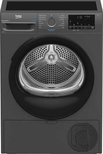 Beko SteamCure BM3T3833A 8Kg Heat Pump Tumble Dryer - Anthracite - A++ Rated, Grey - image 1