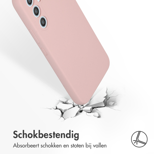 Accezz Liquid Silicone Backcover Samsung Galaxy A54 (5G) Telefoonhoesje Roze, afbeelding 3