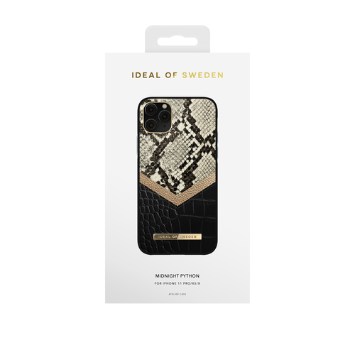 iDeal of Sweden Atelier Case iPhone 11P/XS/X Midnight Python – image 1