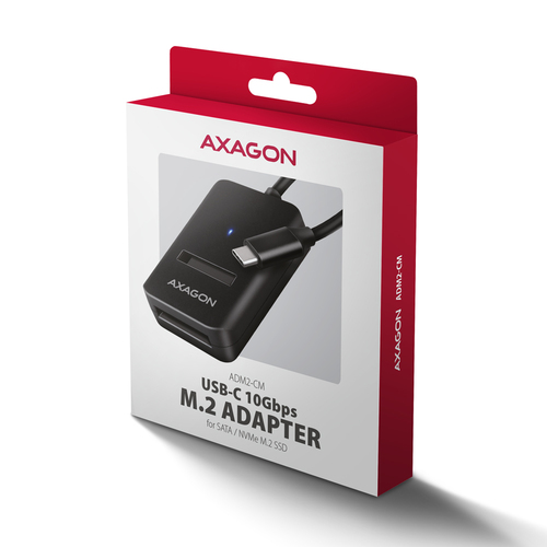 AXAGON USB-C 10 Gbps M2 Adapter fr NVMe  SATA SSD – Foto 7 von 7