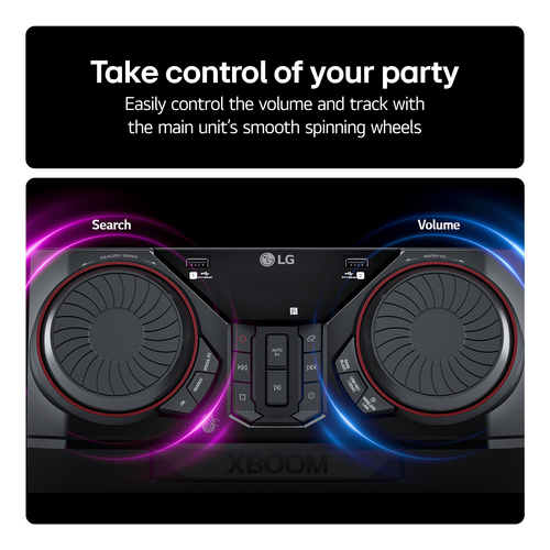 LG CK43N Mini Hi-Fi System 300 Watt in Black Black - image 3
