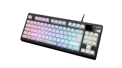 Mars Gaming MKAXWES Compact Keyboard TKL H-Mech RGB Lighting 9 Effects Gel Wrist Rest White Spanish Language – image 3