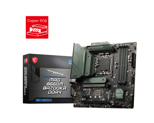 MSI MAG B660M BAZOOKA DDR4 материнская плата Intel B660 LGA 1700 Микро ATX