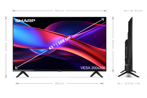 Sharp 2T-C43GD2225K TV – image 8