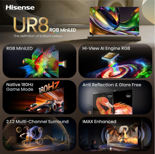 Hisense RGB Mini-led 100" UR8S (2026), afbeelding 3