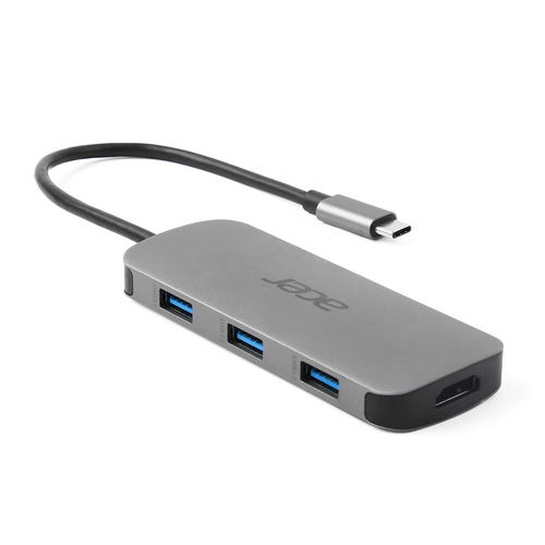 Acer 7in1 Type C Dongle Bedraad USB 3.2 Gen 1 (3.1 Gen 1) Type-C Zilver, afbeelding 5