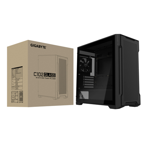 GIGABYTE C102 GLASS - Midtowermodel, afbeelding 8