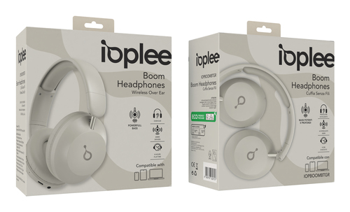 IOPLEE IOPBOOMBTGR headphones/headset Wired & Wireless Head-band Calls/Music Bluetooth Grey – image 3