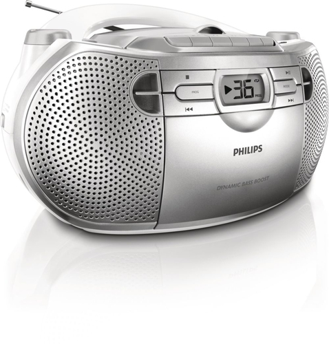 Philips AZ1027 Analoog 2 W MW, FM Hõbe MP3 taasesitus