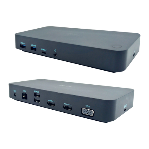 i-tec USB 3.0/USB-C/Thunderbolt, 3x Display Docking Station + Power Delivery
