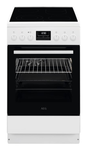 AEG CCB5449BBW Freestanding cooker Electric Ceramic hob White
