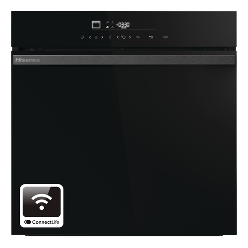 Hisense Hi6 BlackLine HO66FAPizzaChef Electric Pyrolytic Smart Oven - Jet Black, Black - image 1