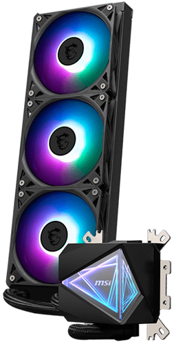 Msi Mag Coreliquid I360 120 mm Liquid CPU Cooler - Rgb LED, Black, Black - image 4