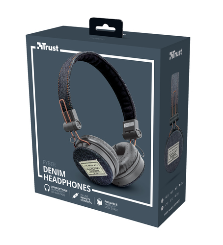 Trust 23584 headphones/headset Wired Head-band Music Black, Blue – image 7